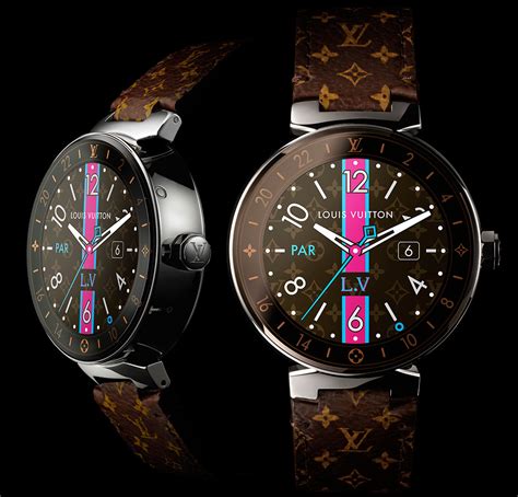 montre connectée louis vuitton|Louis Vuitton tambour watch.